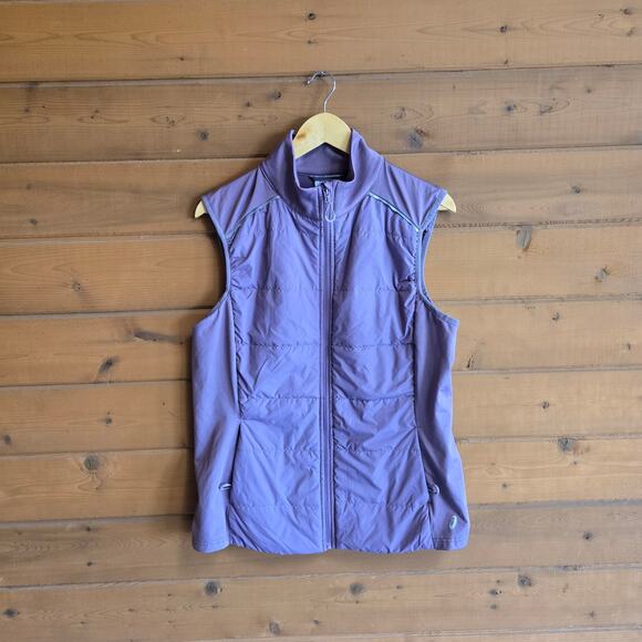 Asics Jackets & Blazers - Asics Quilted Vest Hybrid Channel Mauve XL Athleisure Golf Tennis Prep Top